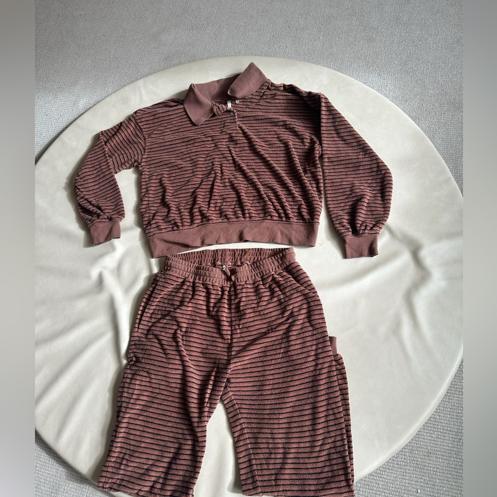Cute and comfy terry cloth set!